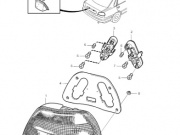 Volvo S40 lampka tablicy rejestracyjnej.
